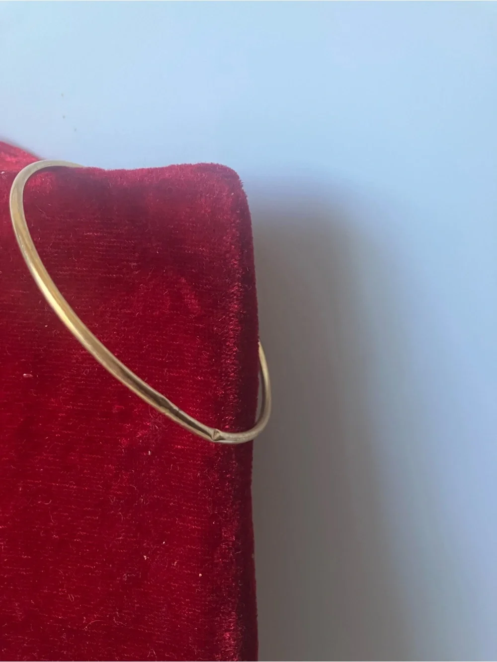 14k Yellow Gold Marked Bangle Bracelet 2.49g Small Debts Approx 7.5” AS IS.